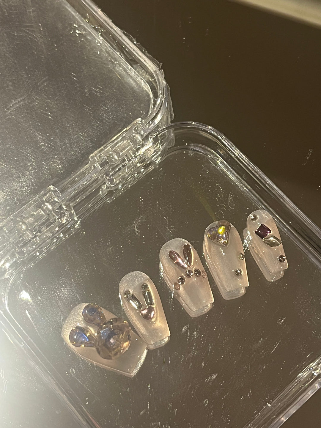 Press on nails - Pink Rabbit’s Crown