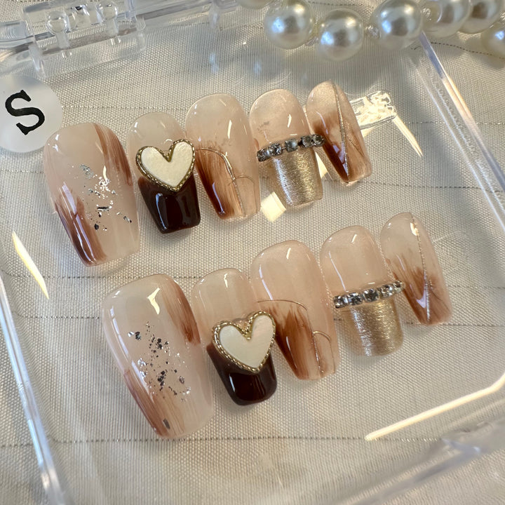 Press on nail - Cocoa Love