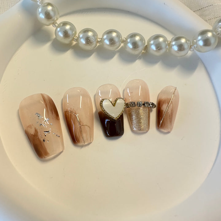 Press on nail - Cocoa Love