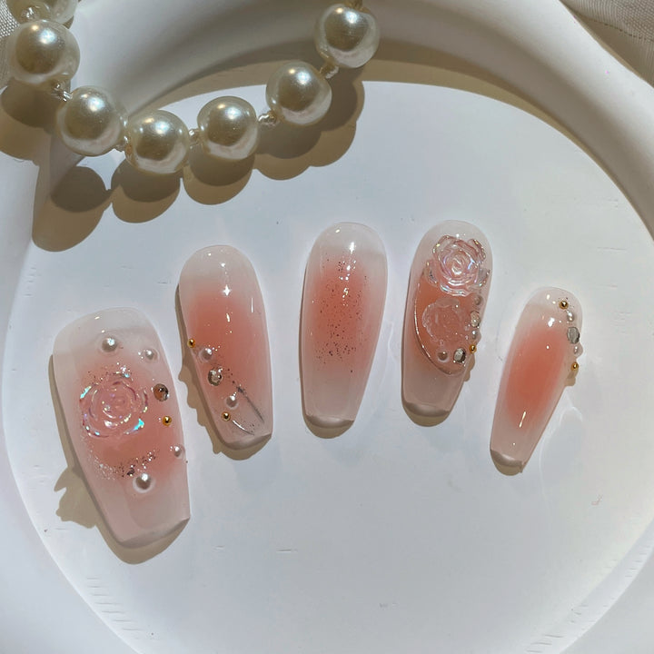 Press on nails - Rosy Spark
