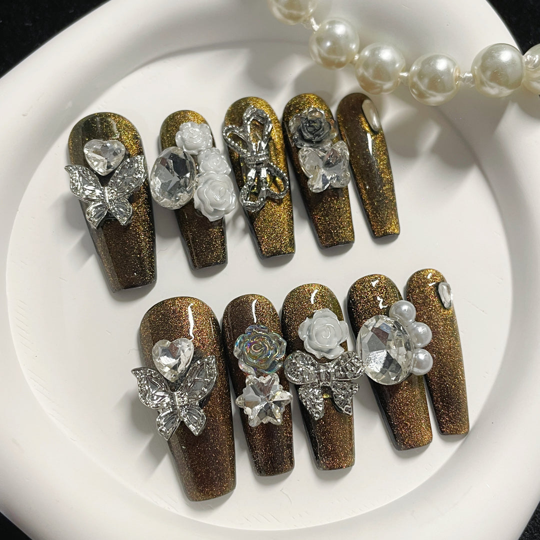Press on nail - Iridescent luxury