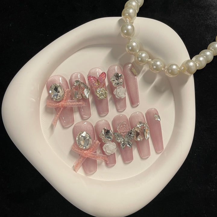 Press on nail - Butterfly Bliss