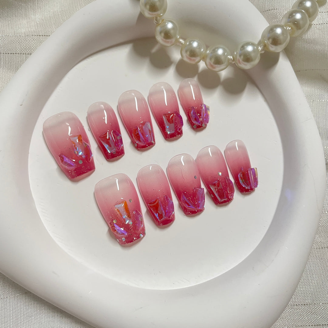 Press on nail - Rosy Glow