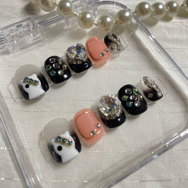 Press on nail - Shinny kitty